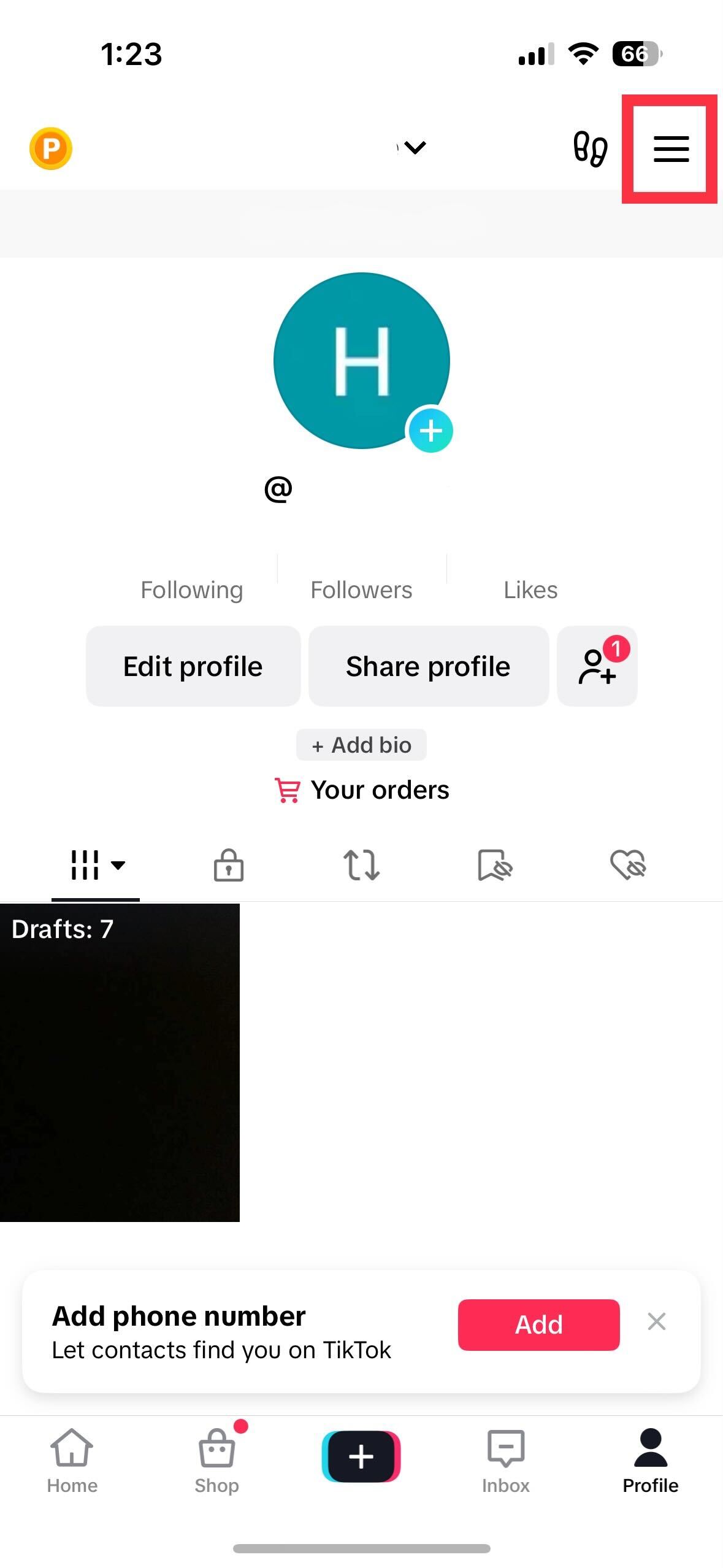 image for how to private tiktok account 2