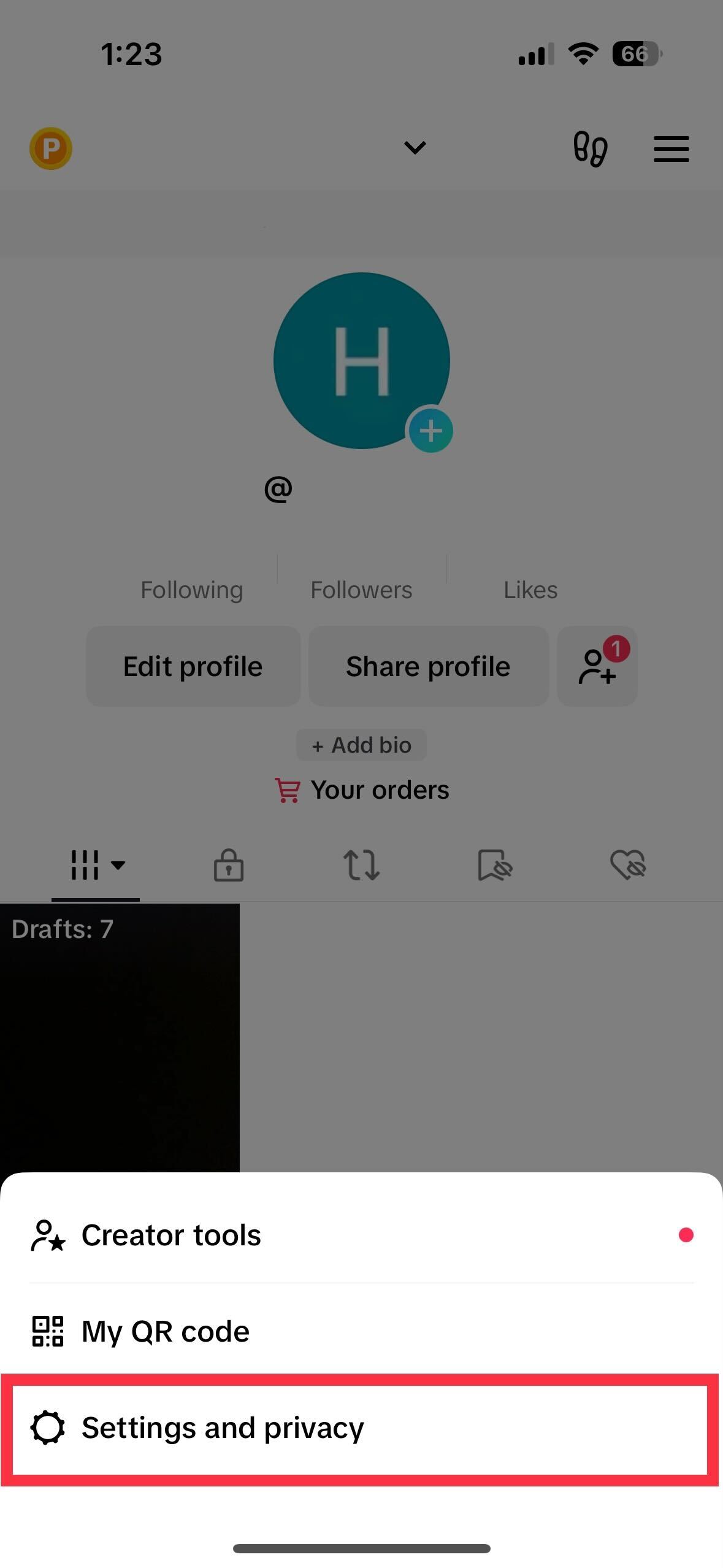 image for how to private tiktok account 3