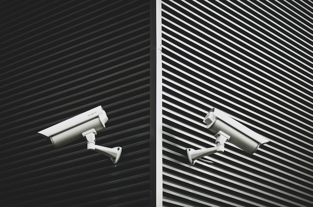 CCTV cameras are used to detect intruders, Home Security Advertising Agency.