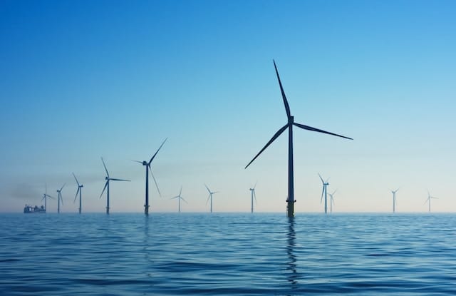 offshore wind field, Oil, Gas & Energy Advertising Agency.