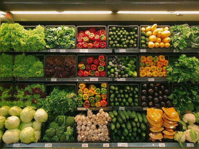Different types of grocery at display at a store, Grocery Advertising Agency.