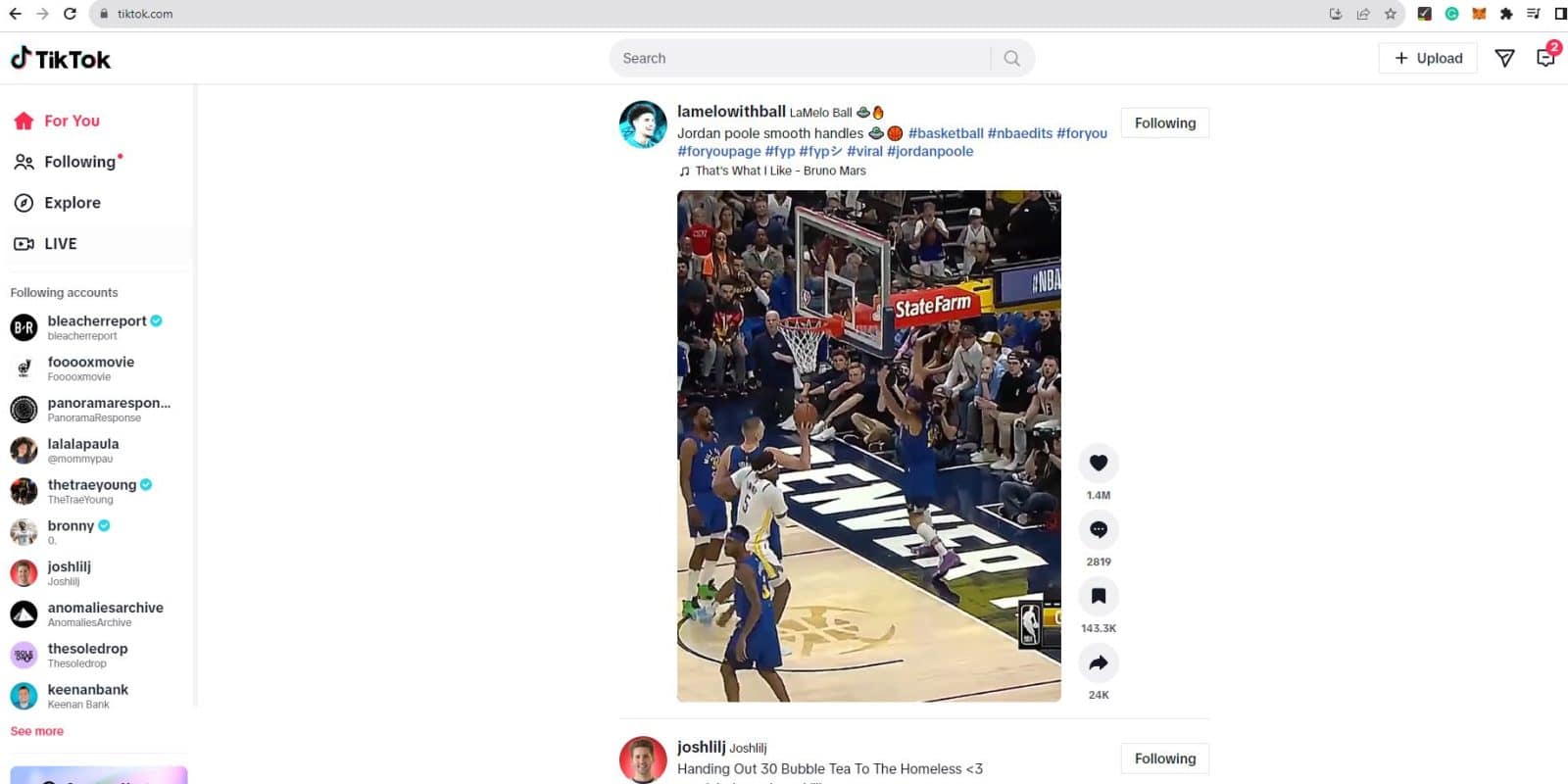 tiktok live page not available